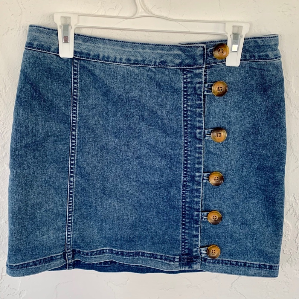 Free People denim mini